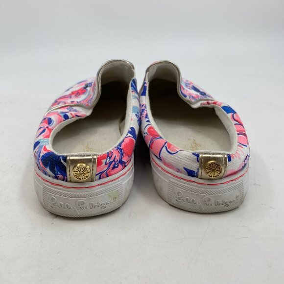 Lilly Pulitzer Pink Floral Athletic Sneakers | Size 10 - Picture 4 of 6